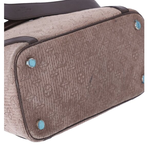 Louis Vuitton Ixia PM Antheia Handbag M94201 Granito Noir Suede Leather - Picture 10 of 12